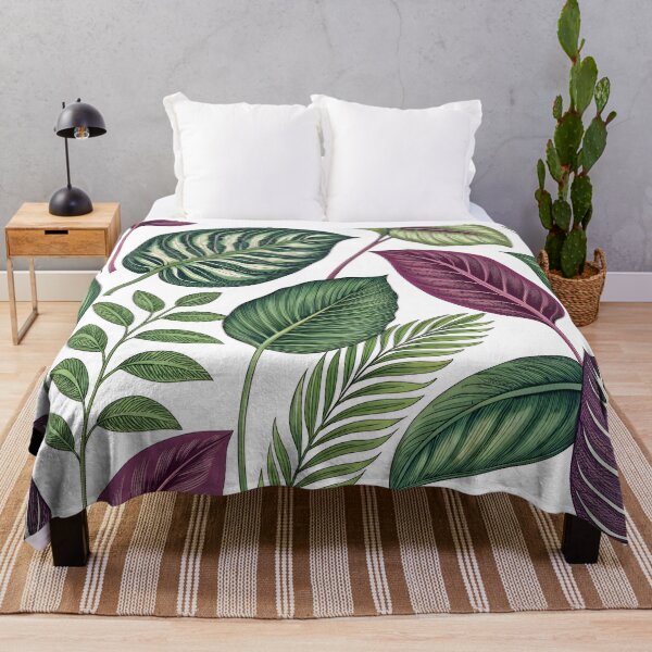 Item preview, Tropical Calathea Leaf Pattern designed and sold by VividOrganica.