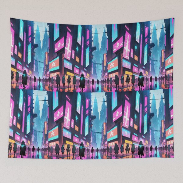 Item preview, Cyberpunk City night Battles Natural Harmony Journey Environments designed and sold by ART ATTACK ZONE.
