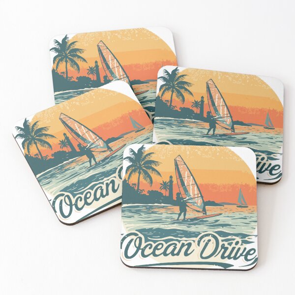 Item preview, Elegant Ocean Drive T Shirt Design designed and sold by AL AMIN.