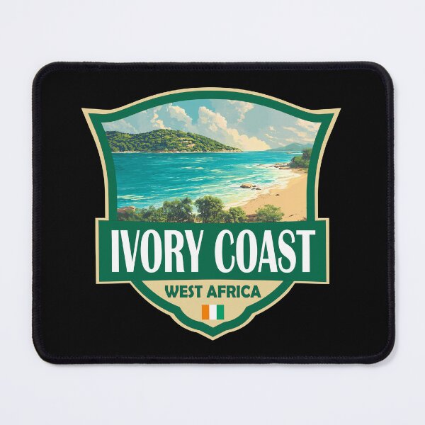 Item preview, Ivory Coast Illustration Retro Badge designed and sold by KrisSidDesigns.