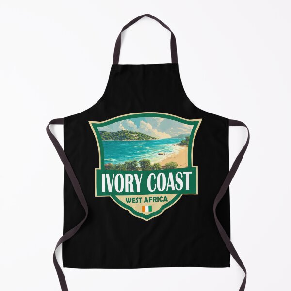 Item preview, Ivory Coast Illustration Retro Badge designed and sold by KrisSidDesigns.