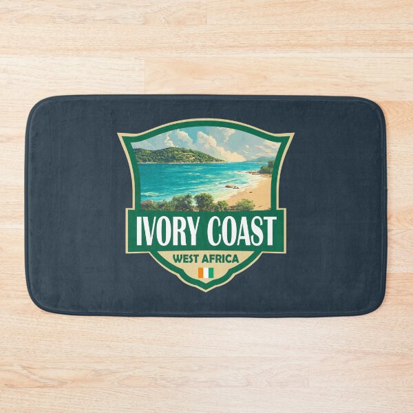 Item preview, Ivory Coast Illustration Retro Badge designed and sold by KrisSidDesigns.