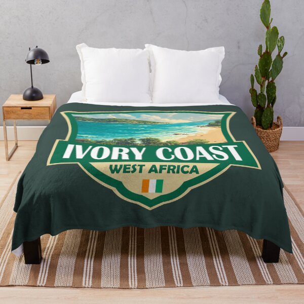 Item preview, Ivory Coast Illustration Retro Badge designed and sold by KrisSidDesigns.