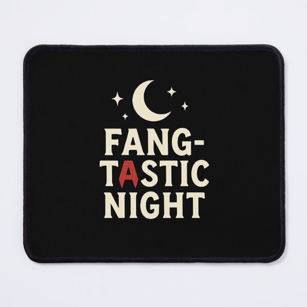 Item preview, Fang-tastic Night – Vampire Halloween Typography designed and sold by Bold Doodles.
