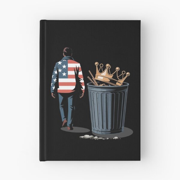 Item preview, No Tyrants No Kings Since 1776 – American Patriot Art with USA Flag and Crown Symbol designed and sold by Ania_BM.