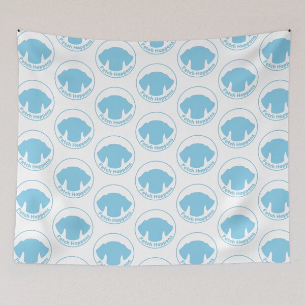 Item preview, Fetch Happens - Round Sky Blue designed and sold by UncommonEveryday.