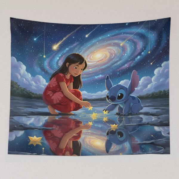 Item preview, Stitch and Lilo Pick Up Stars designed and sold by cloud lee.