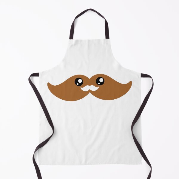 Item preview, Cute kawaii light brown moustache designed and sold by BlushyPrint.
