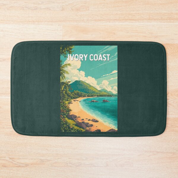 Item preview, Ivory Coast Illustration Travel Art Vintage designed and sold by KrisSidDesigns.