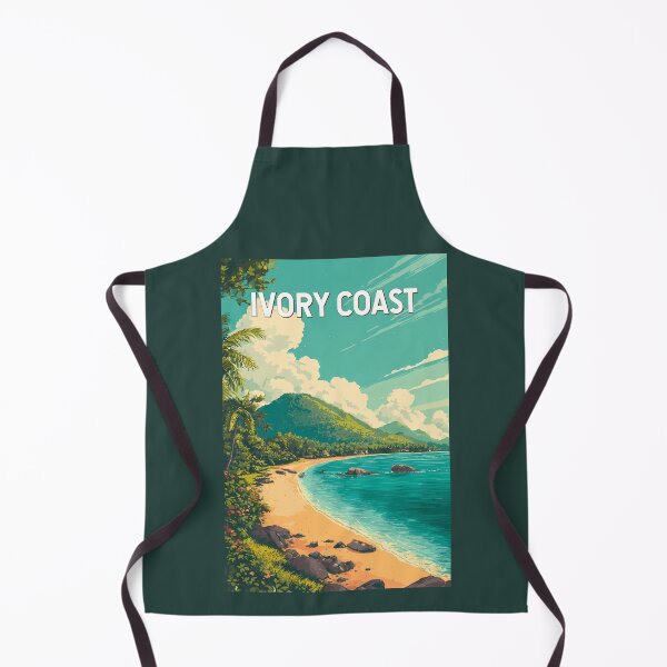 Item preview, Ivory Coast Illustration Travel Art Vintage designed and sold by KrisSidDesigns.