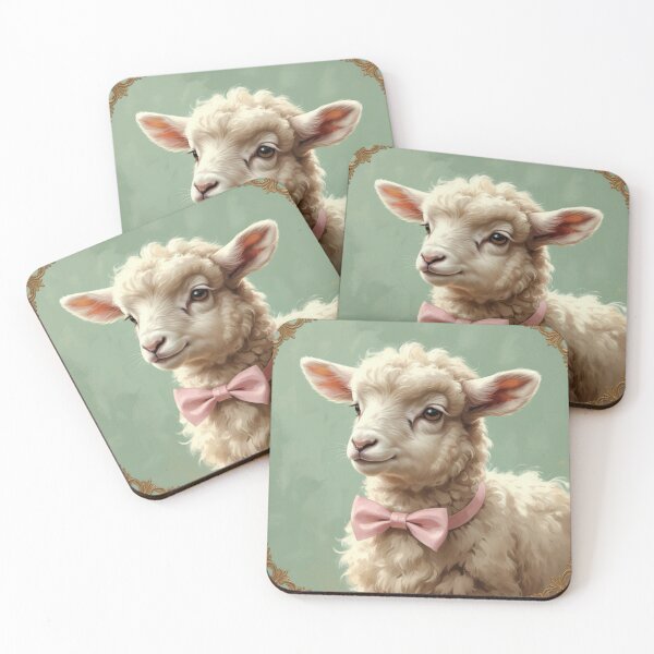 Item preview, Cute sheep with a bow  designed and sold by DrawingsByAnaF.