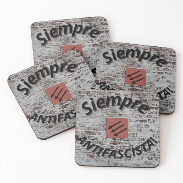 Item preview, Siempre Antifascista — Three Arrows Anti-Fascist Poster designed and sold by AnaPixMar.