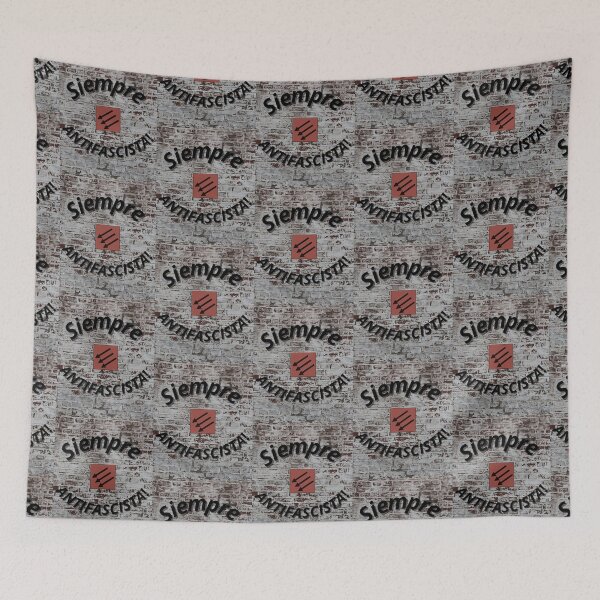 Item preview, Siempre Antifascista — Three Arrows Anti-Fascist Poster designed and sold by AnaPixMar.