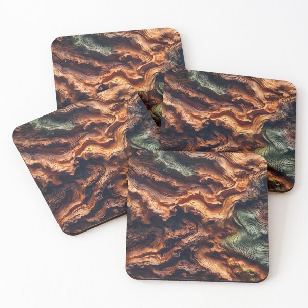 Item preview, Organic Flow – Abstract Wood Texture Art designed and sold by SamartkitDesign.