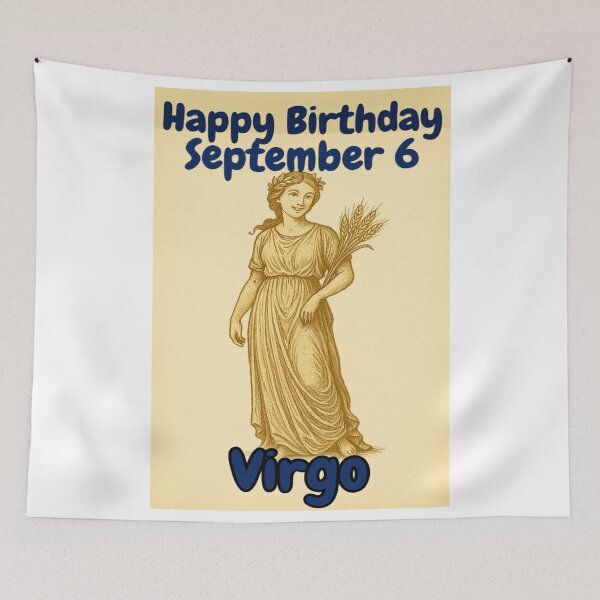 Item preview, Birthday Zodiac Sign – September 6 designed and sold by ariksworld.