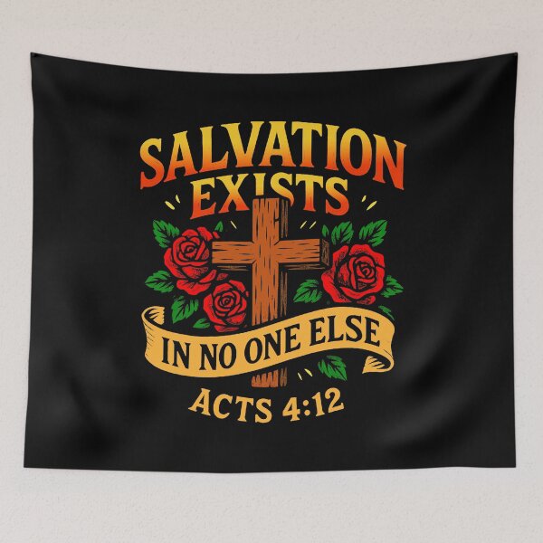 Item preview, Acts 4:12 Salvation Exists In No One Else designed and sold by plushism.