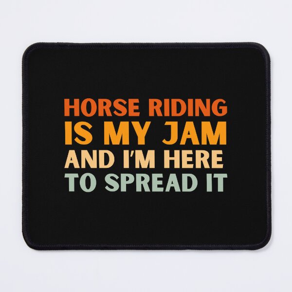 Item preview, Horse Riding Is My Jam Funny Colorful Equestrian designed and sold by StrideSuccess.