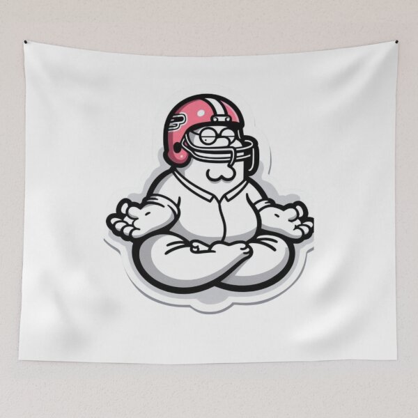 Item preview, "Helmetation: Inner Peace Meets Full Contact" designed and sold by Print Fiction.