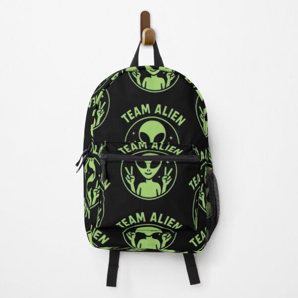 Item preview, Team Alien – Funny Green Extraterrestrial Peace Sign Cartoon designed and sold by gear-posters.
