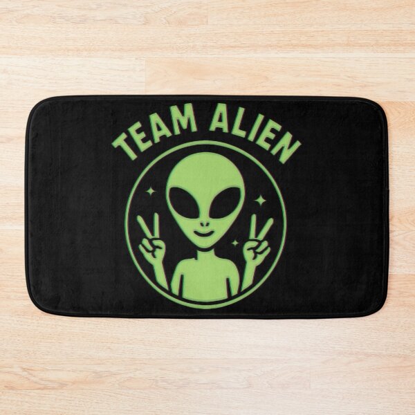 Item preview, Team Alien – Funny Green Extraterrestrial Peace Sign Cartoon designed and sold by gear-posters.