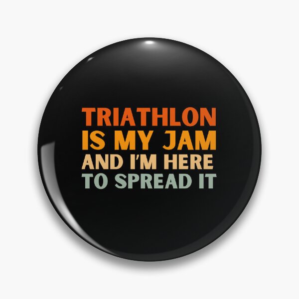 Item preview, Triathlon Is My Jam Funny Colorful Triathlete designed and sold by StrideSuccess.