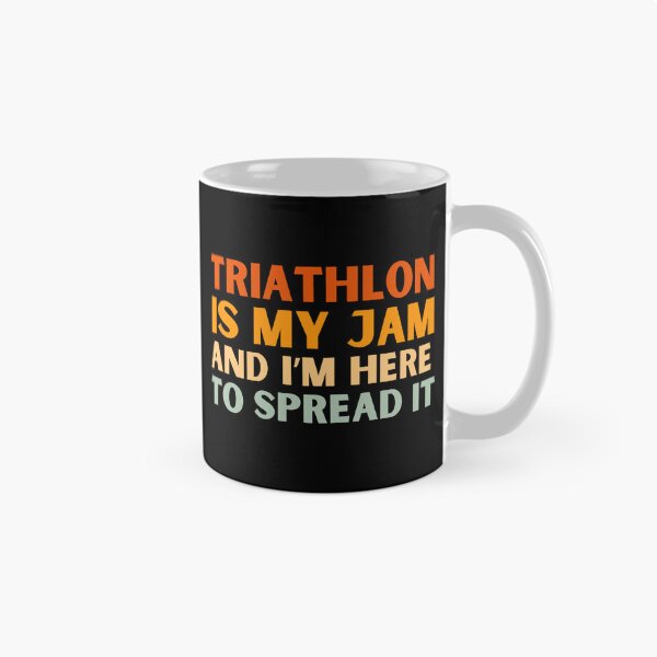 Item preview, Triathlon Is My Jam Funny Colorful Triathlete designed and sold by StrideSuccess.