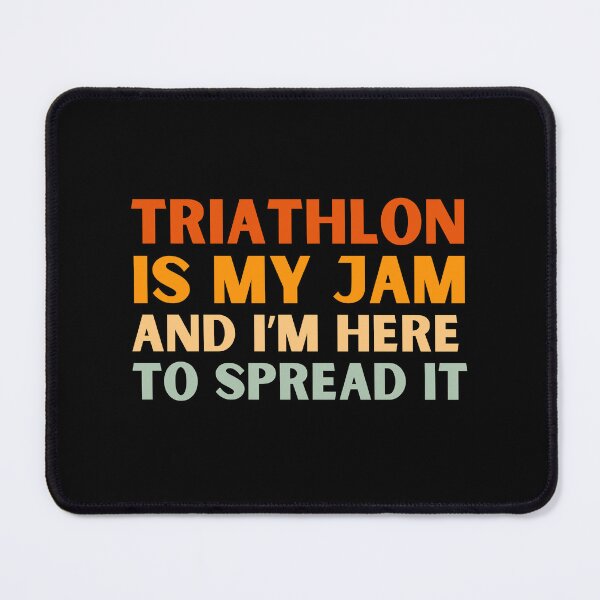 Item preview, Triathlon Is My Jam Funny Colorful Triathlete designed and sold by StrideSuccess.