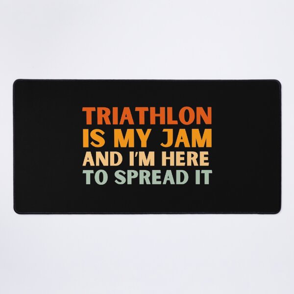 Item preview, Triathlon Is My Jam Funny Colorful Triathlete designed and sold by StrideSuccess.