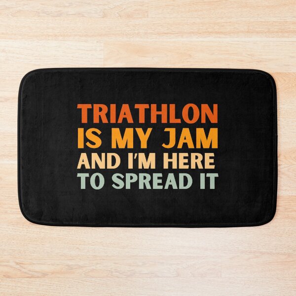Item preview, Triathlon Is My Jam Funny Colorful Triathlete designed and sold by StrideSuccess.
