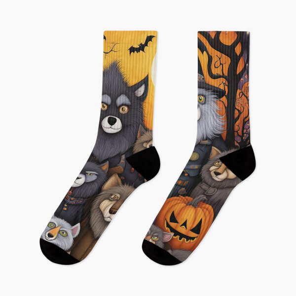 Item preview, Pensioners dressed as a werewolves for Halloween designed and sold by Colin Bentham.