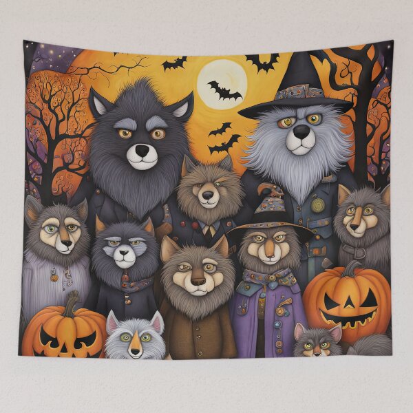 Item preview, Pensioners dressed as a werewolves for Halloween designed and sold by Colin Bentham.