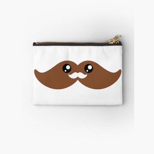 Item preview, Cute kawaii brown moustache designed and sold by BlushyPrint.