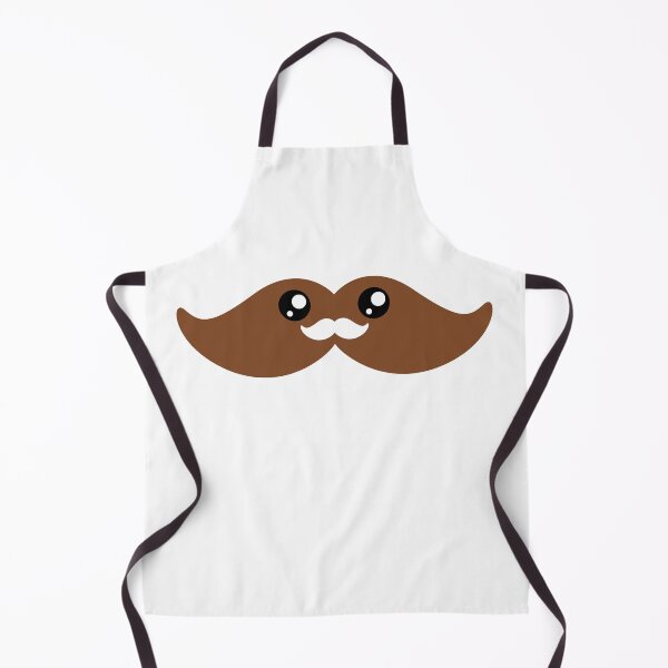 Item preview, Cute kawaii brown moustache designed and sold by BlushyPrint.