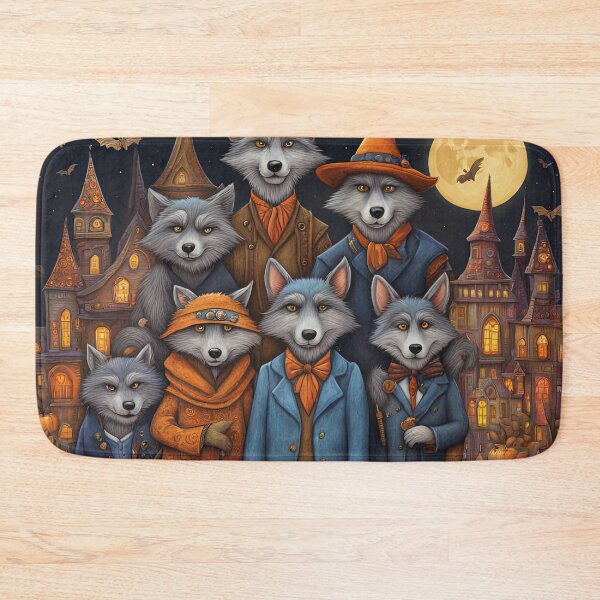 Item preview, Pensioners dressed as a werewolves for Halloween designed and sold by Colin Bentham.