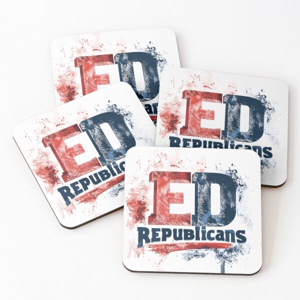 Item preview, ED Republicans – Bold Political Satire Typography designed and sold by Pit Bull Ink.