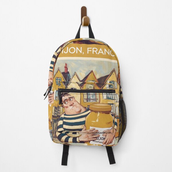 Item preview, Dijon, France Travel Poster | Funny French Mustard Art designed and sold by LeQuirks.