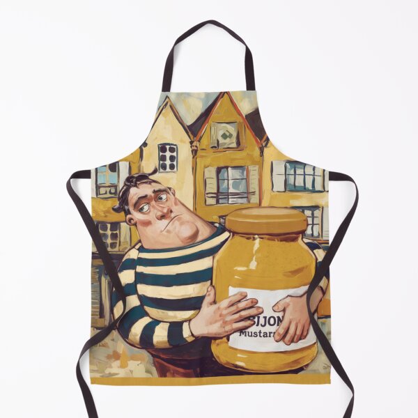 Item preview, Dijon, France Travel Poster | Funny French Mustard Art designed and sold by LeQuirks.