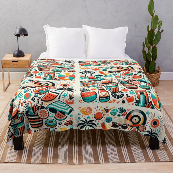 Item preview, Retro Summer Vibes with Tropical Drinks designed and sold by SholoStudio.