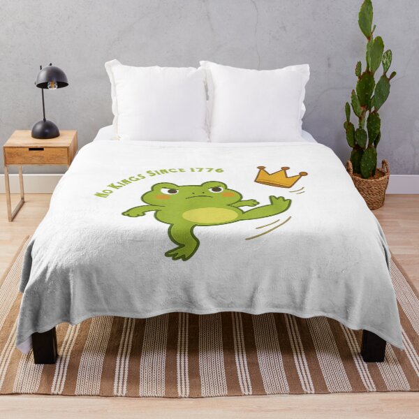 Item preview, No Kings Since 1776 — Patriotic Frog Kicking Crown Design designed and sold by margamPagenberg.