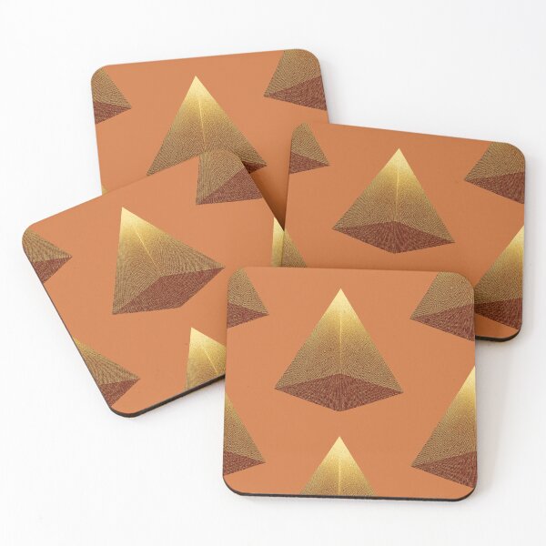 Item preview, Golden Gradient Pyramid Rusts designed and sold by AHumanInTheLoop.