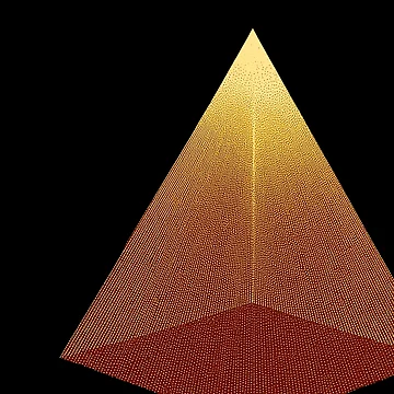 Artwork thumbnail, Golden Gradient Pyramid Rusts by AHumanInTheLoop