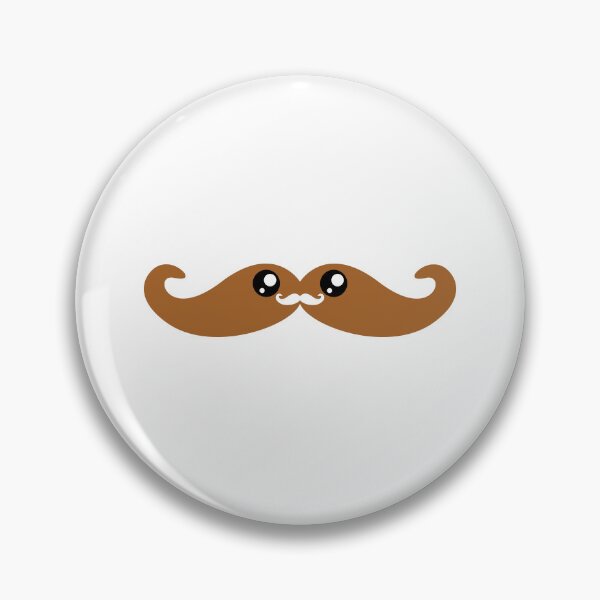 Item preview, Sweet kawaii light brown moustache designed and sold by BlushyPrint.
