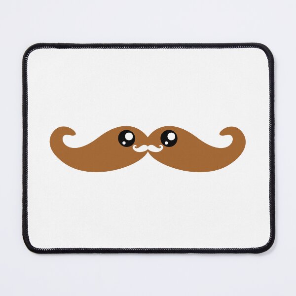 Item preview, Sweet kawaii light brown moustache designed and sold by BlushyPrint.
