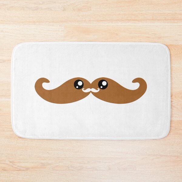 Item preview, Sweet kawaii light brown moustache designed and sold by BlushyPrint.