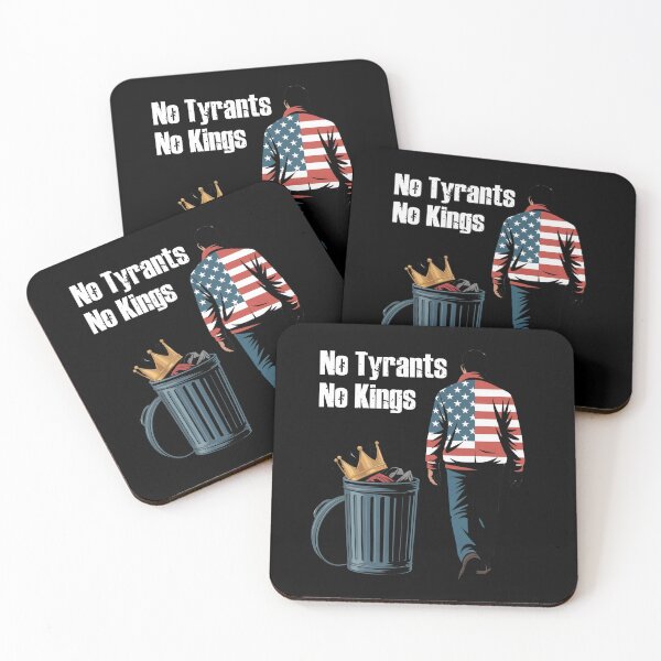 Item preview, No Tyrants No Kings – American Patriot Walking Away from the Crown Since 1776 designed and sold by Ania_BM.