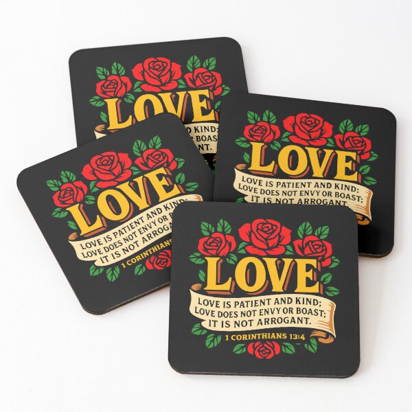 Item preview, 1 Corinthians 13:4 Love is Patient and Kind designed and sold by plushism.