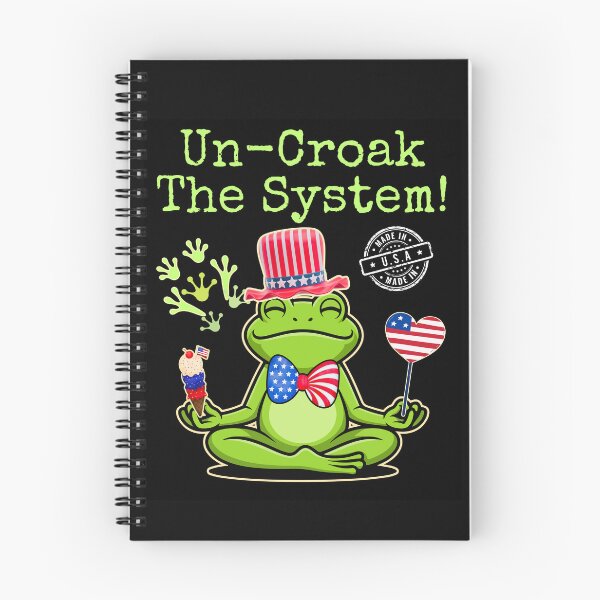Item preview, Un-Croak The System Save Democracy Frog Protest Design designed and sold by EarthArtDesigns.