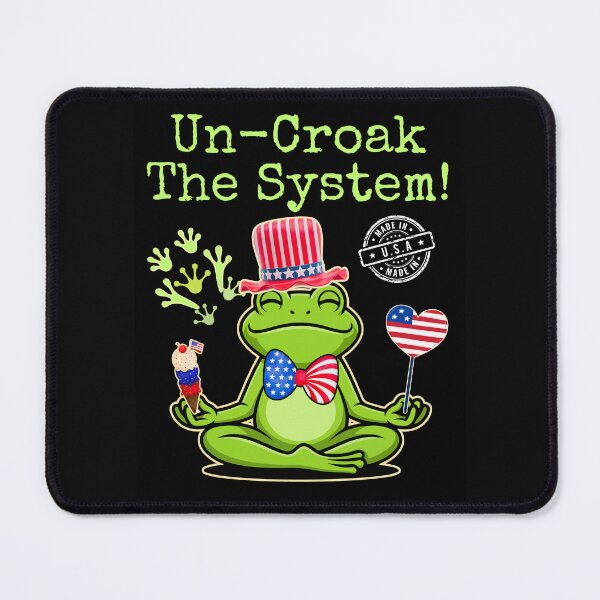 Item preview, Un-Croak The System Save Democracy Frog Protest Design designed and sold by EarthArtDesigns.