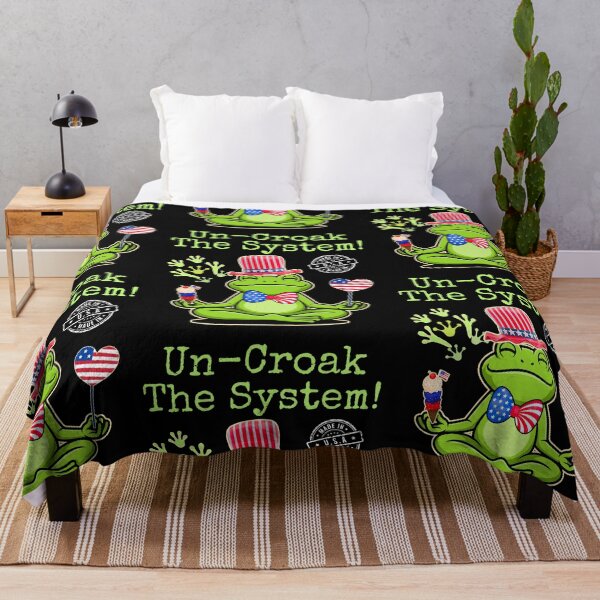 Item preview, Un-Croak The System Save Democracy Frog Protest Design designed and sold by EarthArtDesigns.