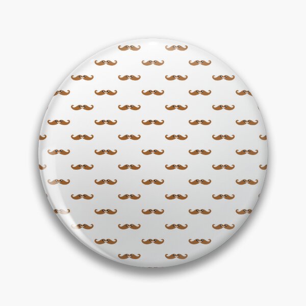 Item preview, Sweet kawaii light brown moustache pattern designed and sold by BlushyPrint.